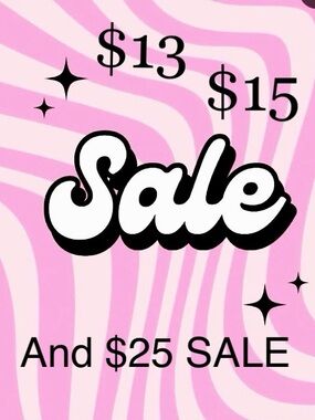Pink & White Graphic Sale Poster